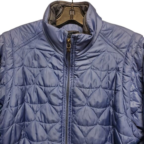 Vintage NIKE Jacket ACG Womens Medium Blue Puffer Full Zip Removable Sleeves 90s - Picture 2 of 14